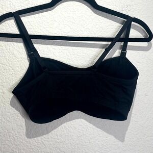 Motherhood Nursing‎ Bra Womens Small Black Stretch Wireless Adjustable Straps